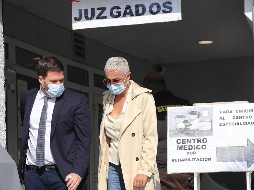 Ana María Aldón, en los juzgados en Madrid.
