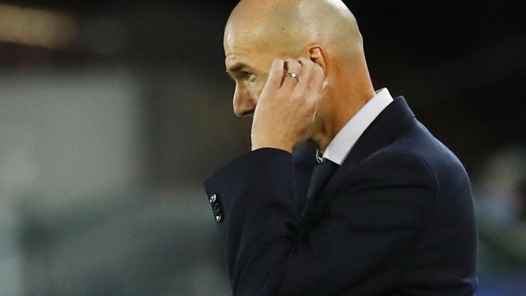 Zinedine Zidane, durante el Real Madrid - Shakhtar Donetsk