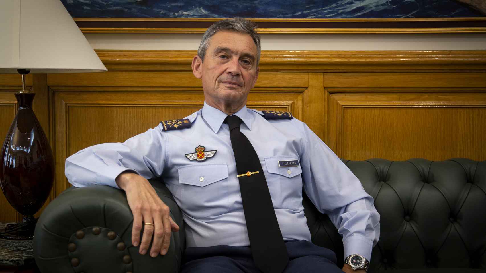 El Jefe del Estado Mayor de la Defensa, el general del Aire Miguel Ángel Villarroya.