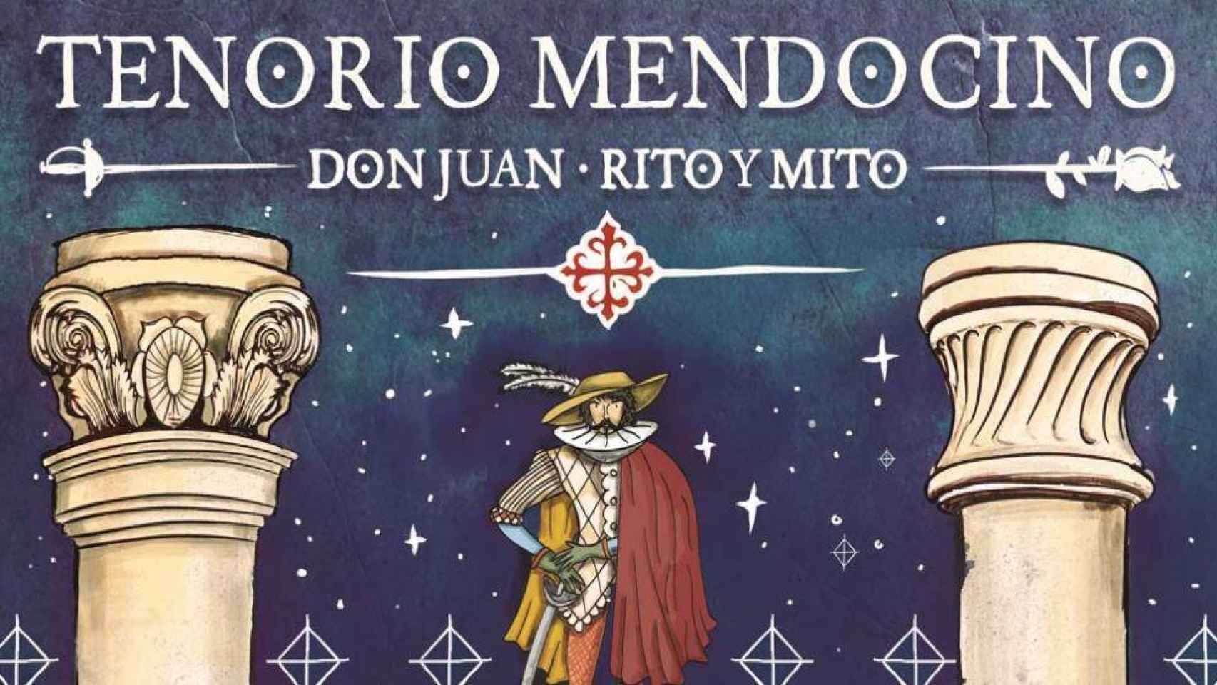 Imagen parcial del llamativo cartel de la XXX edición del Tenorio Mendocino obra de JASP y diseño de Pablo Suárez de Puga