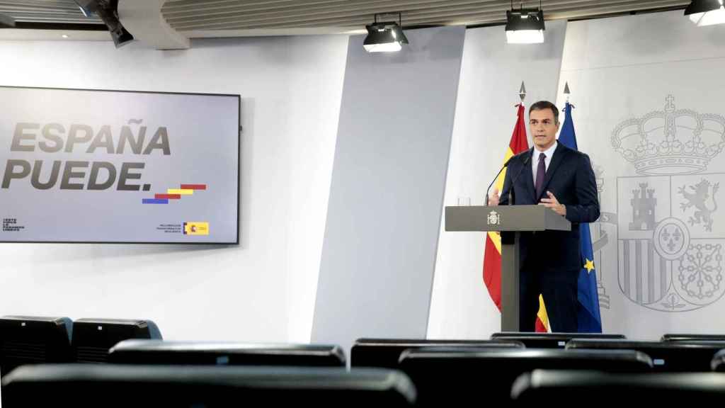 El presidente del Gobierno, Pedro Sánchez, este viernes.