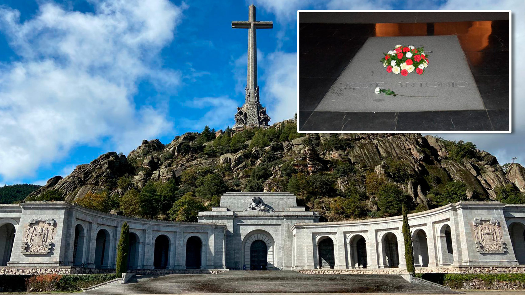Los restos de Primo de Rivera siguen en la basílica del Valle de los Caídos