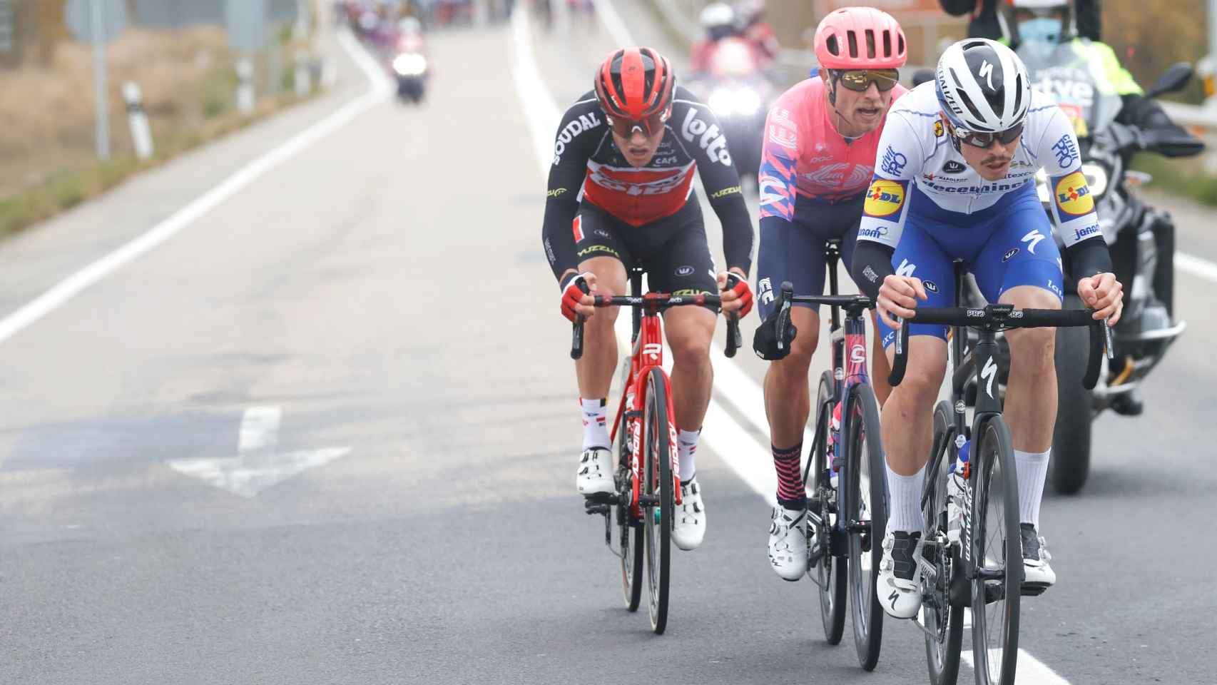 Cavagna lidera el terceto de la fuga en la etapa 6 de La Vuelta 2020