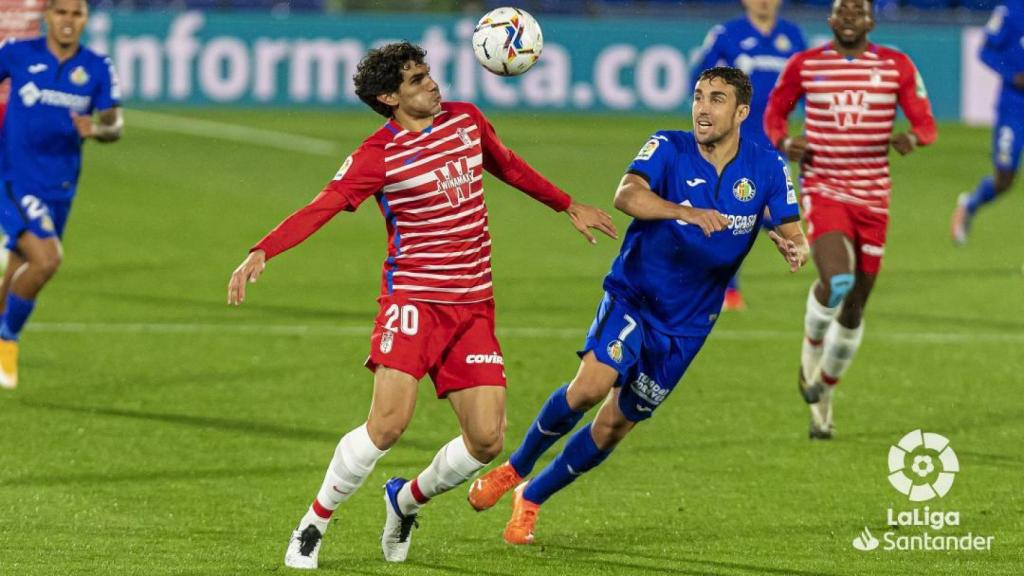 Jesús Vallejo, en el Getafe - Granada de la jornada 7 de La Liga