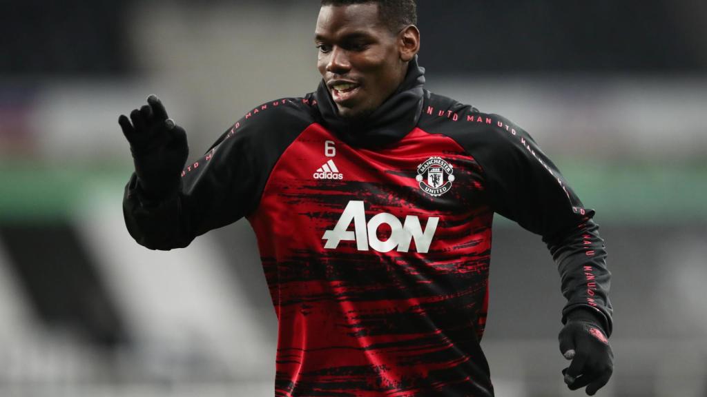 Paul Pogba, en un partido del Manchester United en la temporada 2020/2021