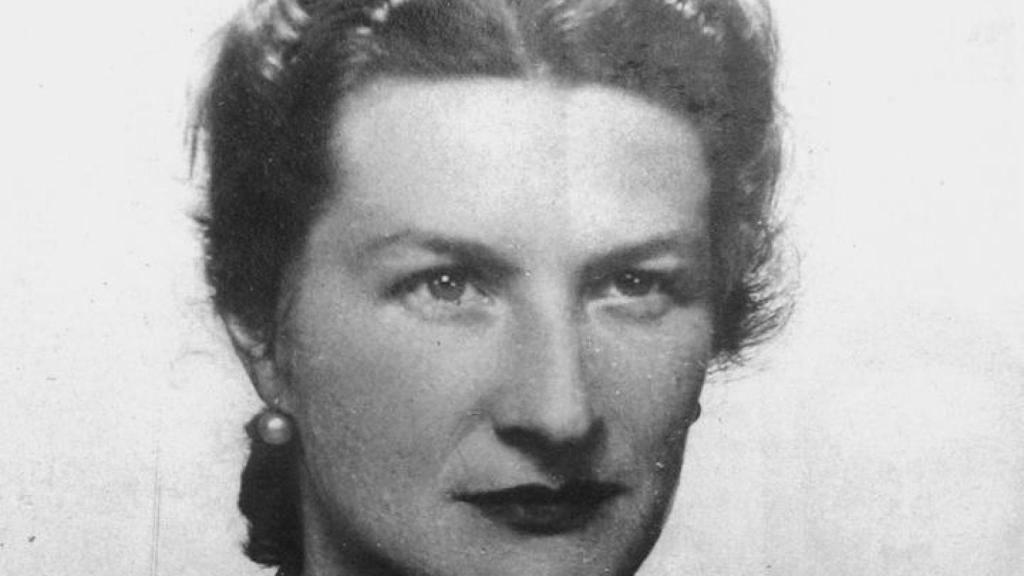 Retrato de Virginia Hall.