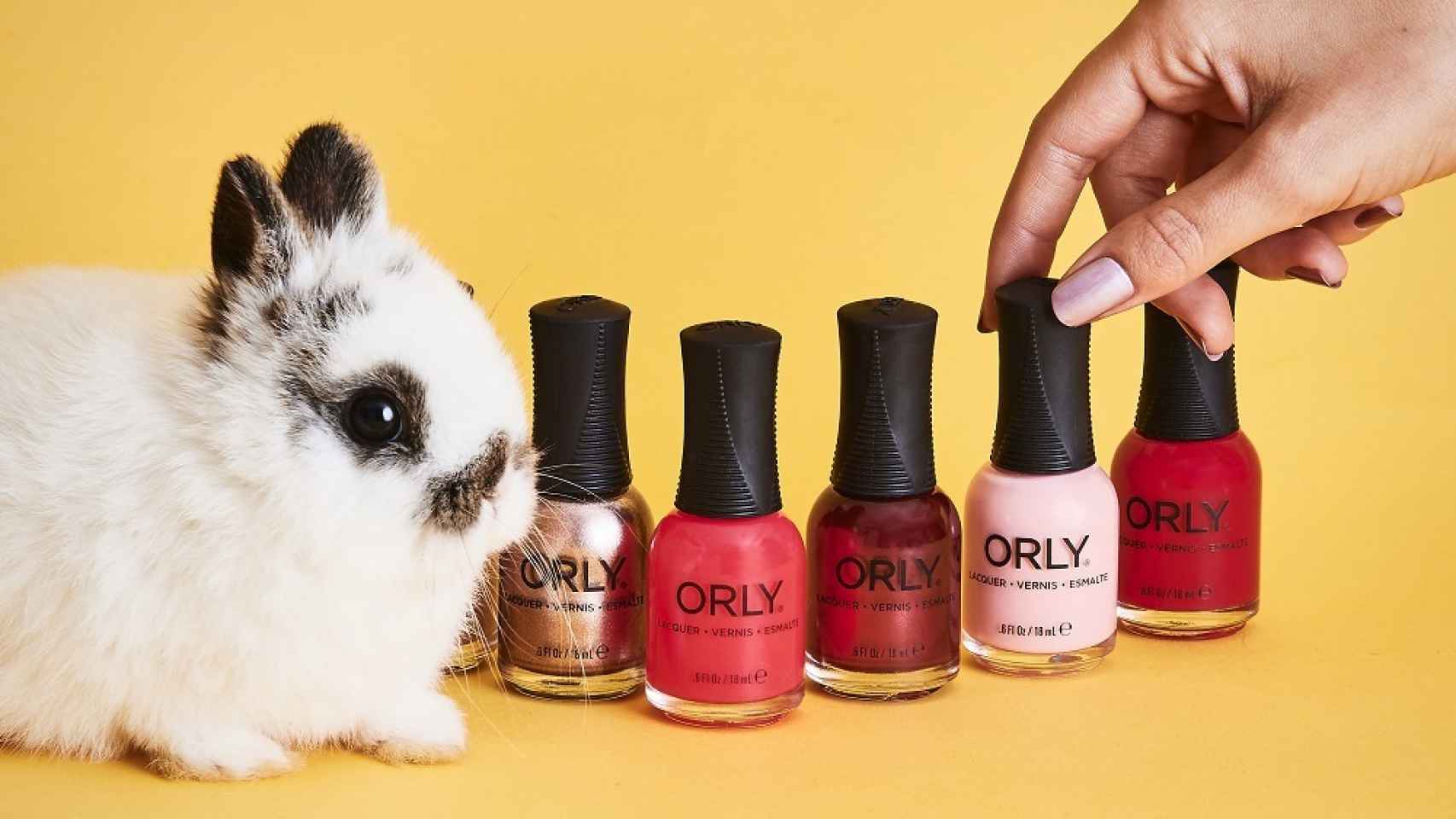Orly es una marca de cosmética vegana y 'currently free'.