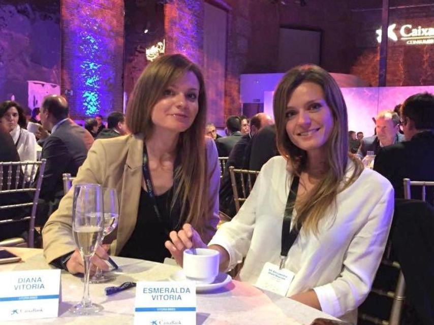 Diana y Esmeralda Vitoria en un evento.
