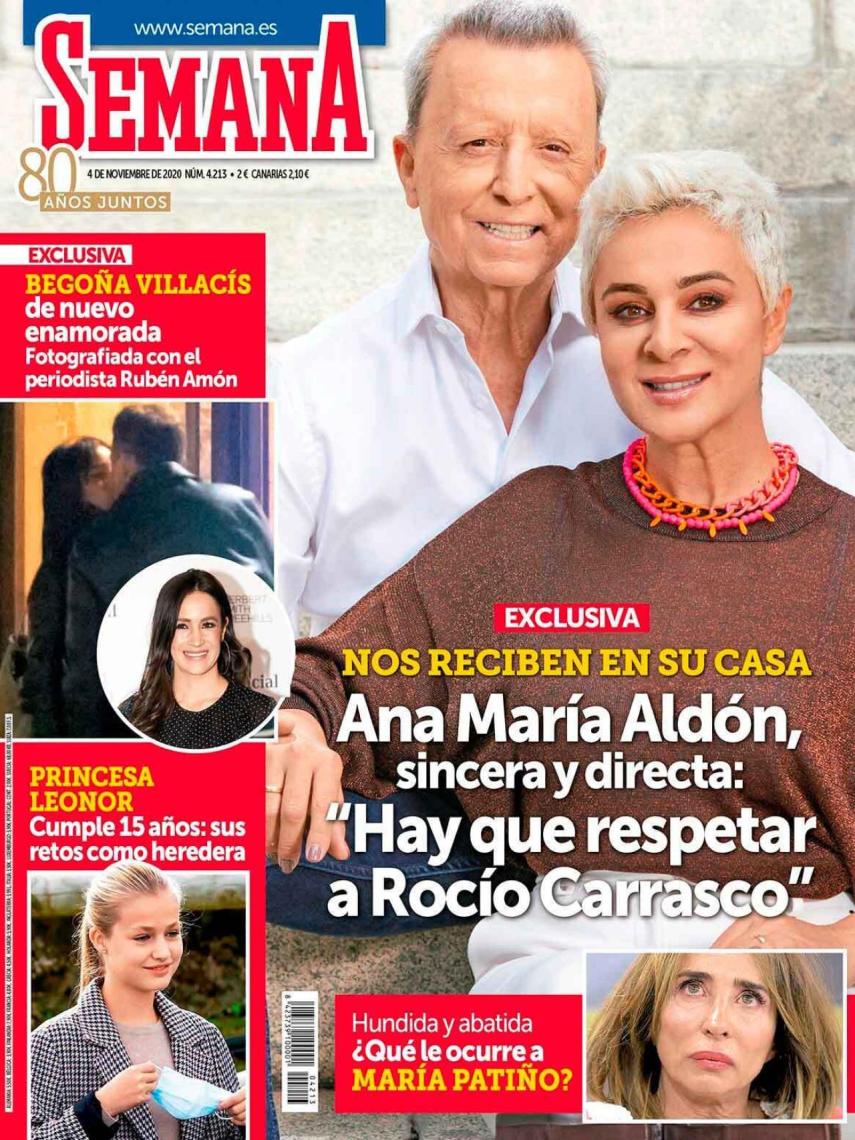 Portada de 'Semana' en la que aparecen las fotos de Begoña Villacís y Rubén Amón.