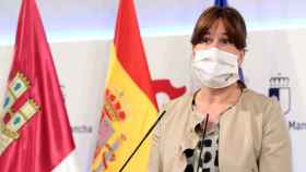 Blanca Fernández, portavoz del Gobierno de Castilla-La Mancha, este miércoles. Foto: Ó. HUERTAS.
