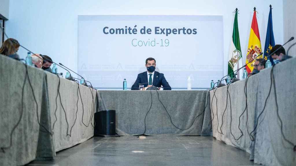 El presidente de la Junta de Andalucía, Juanma Moreno, preside el comité de expertos.