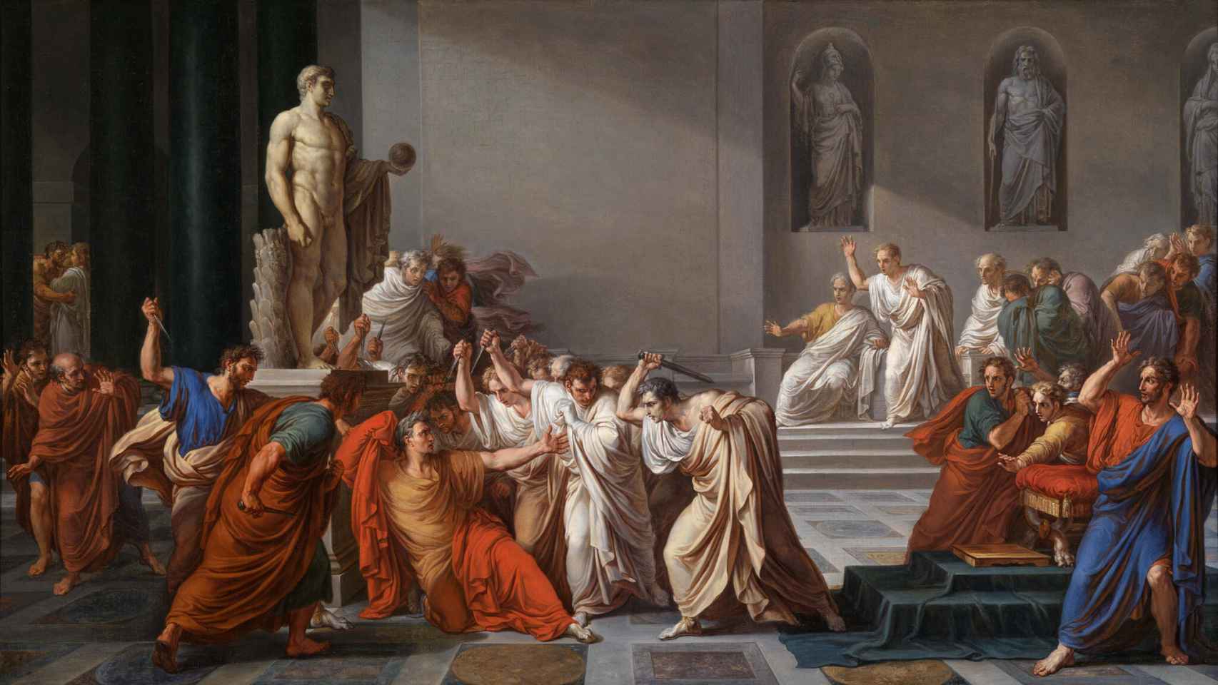 La muerte de Julio César.