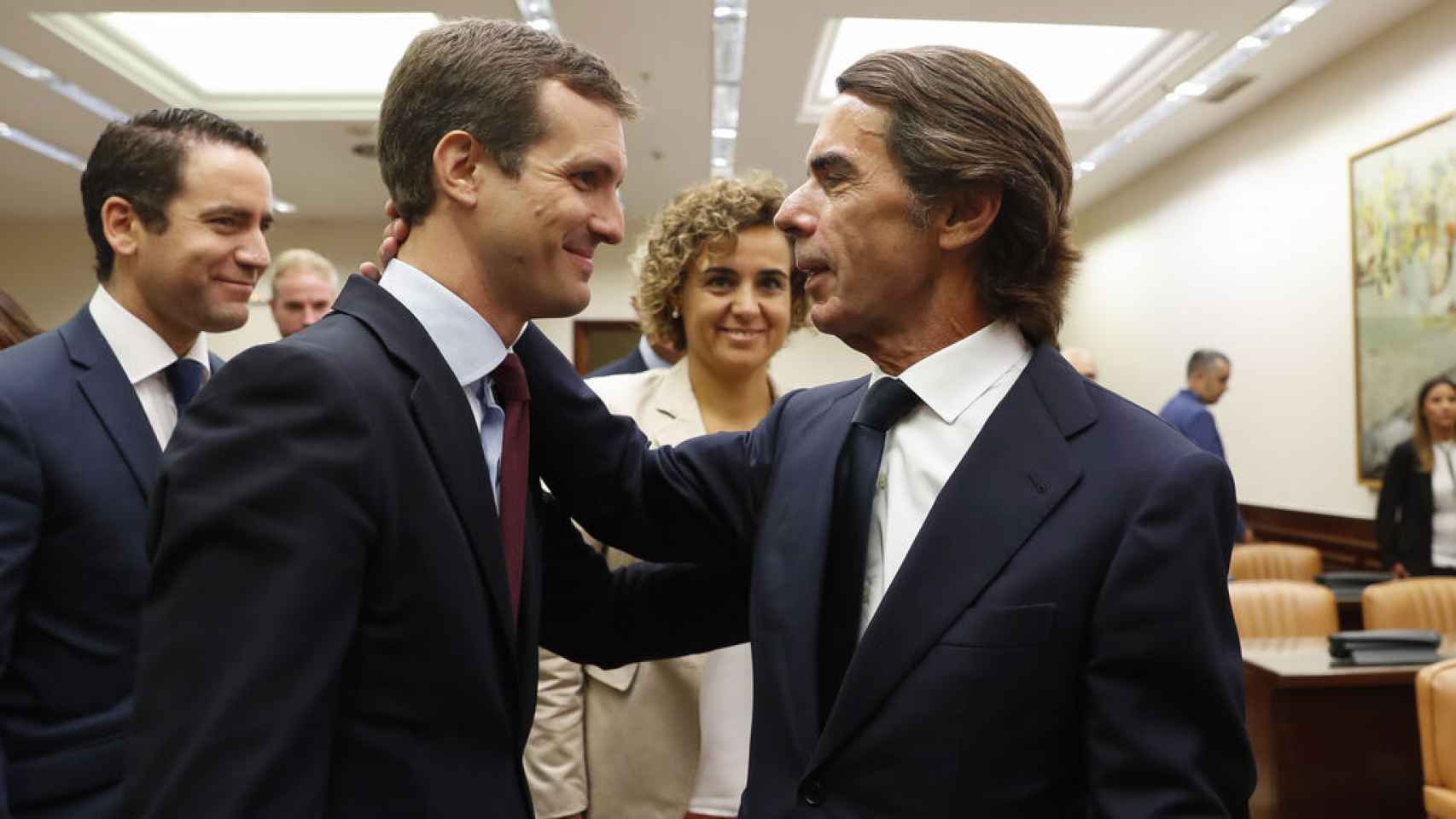 Pablo Casado, presidente del PP, fue asesor de José María Aznar.