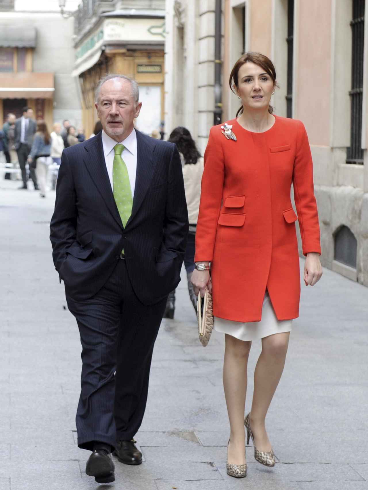 Rodrigo Rato junto a su esposa, Alicia González Vicente, el 2 de mayo de 2012 en Madrid.