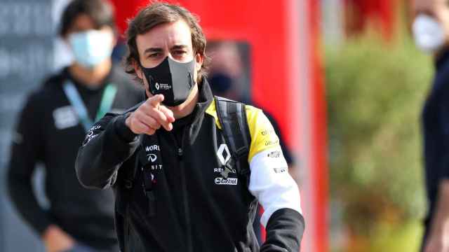 Fernando Alonso, en Imola con Renault
