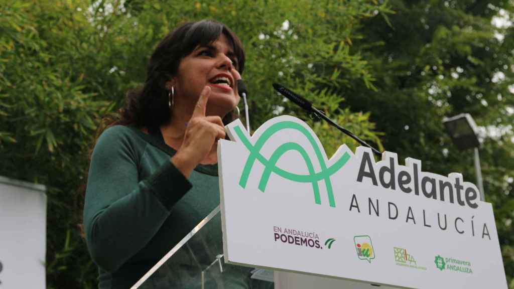 La líder de Adelante Andalucía y de Anticapitalistas, Teresa Rodríguez.