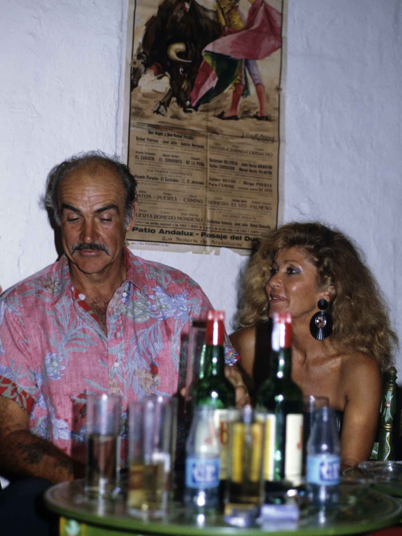 Sean Connery y Micheline, en Marbella en 1980.