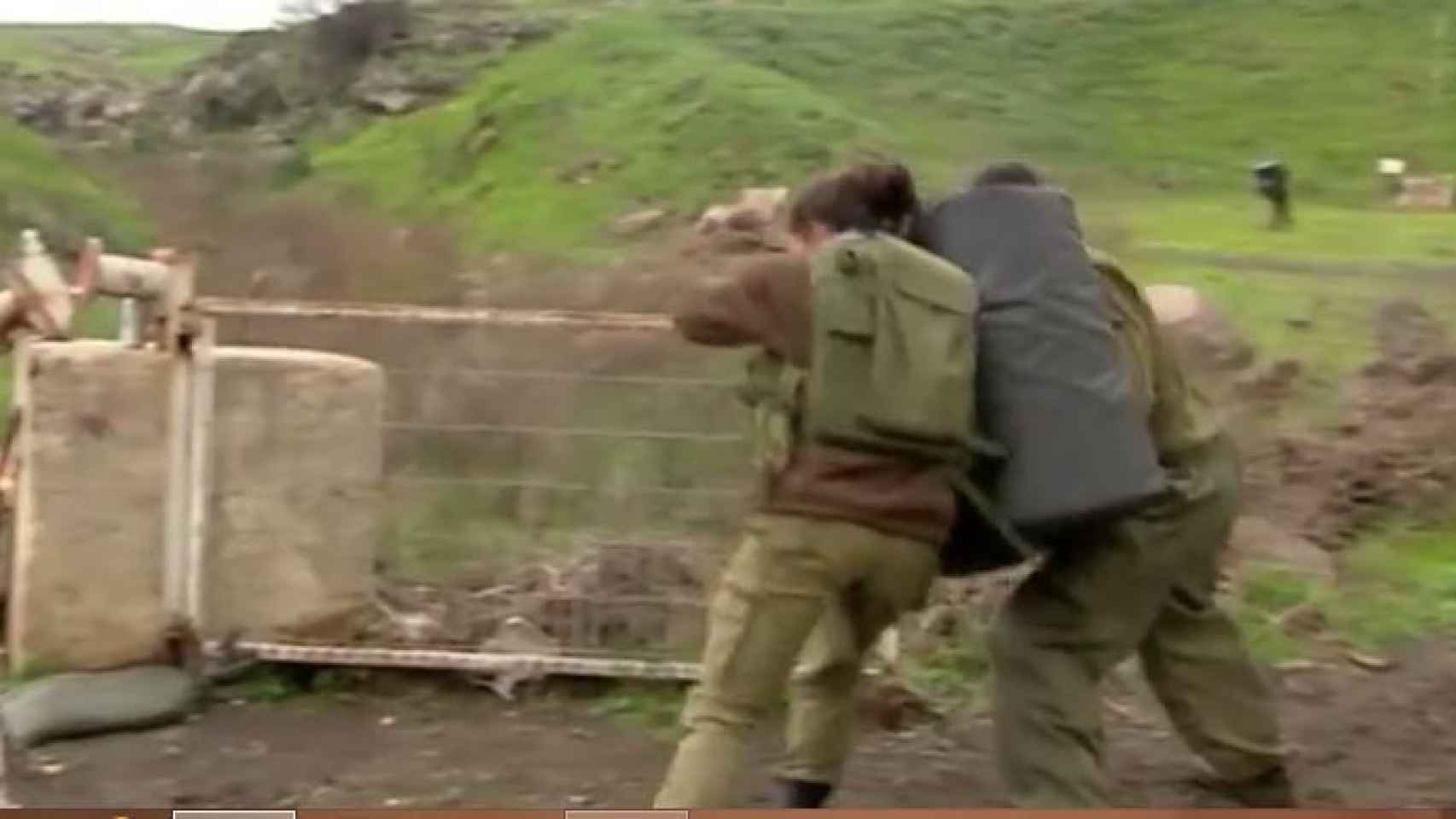 Una mujer soldado israelí, durante un entrenamiento.