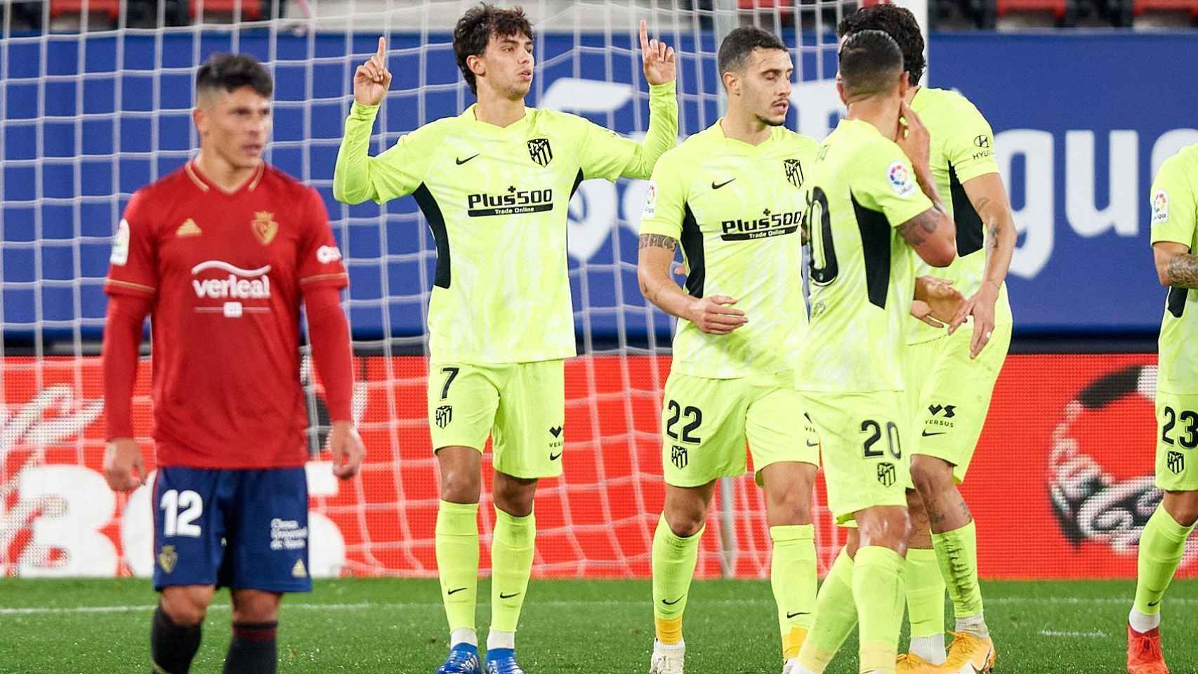 Joao Félix celebra uno de sus goles frente a Osasuna