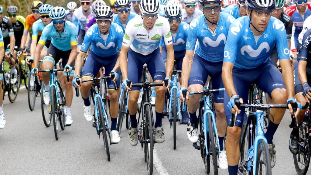 El equipo Movistar en La Vuelta 2020