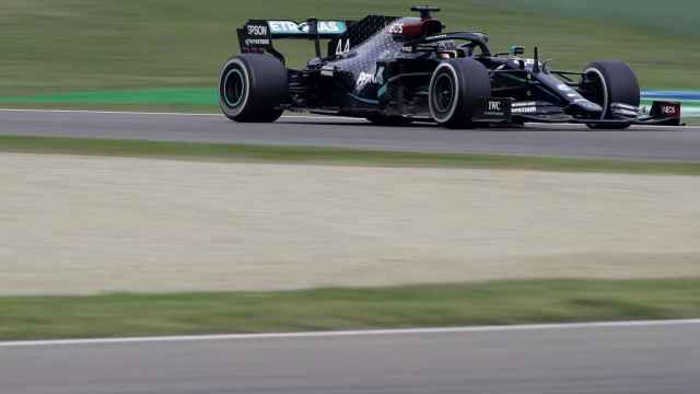 Lewis Hamilton, durante el Gran Premio de la Emilia Romagna 2020 en Imola