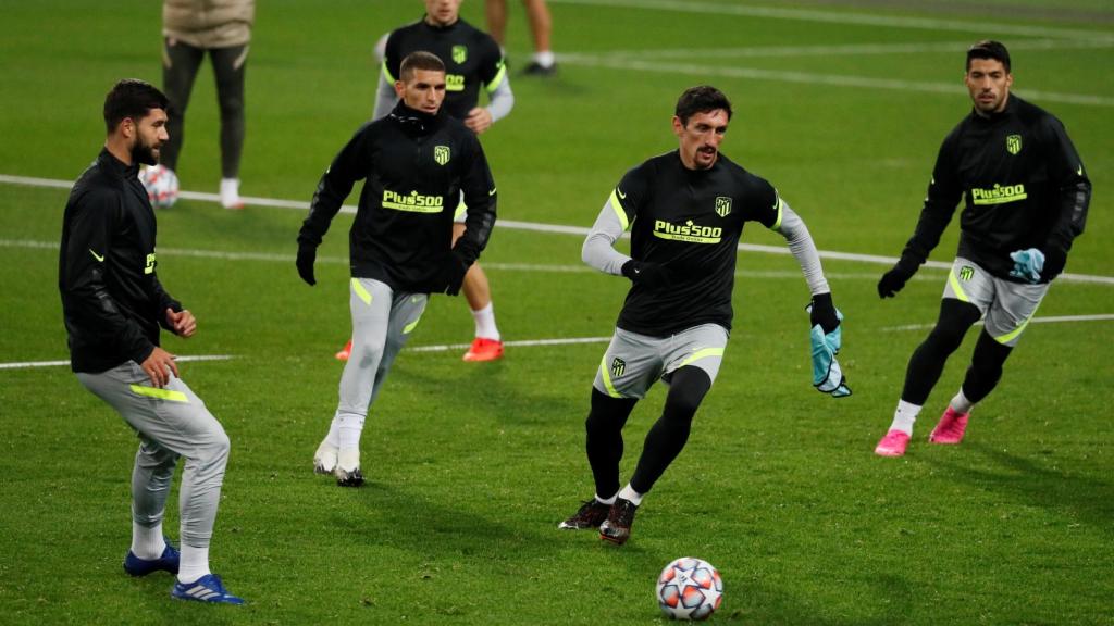 Rondo de entrenamiento del Atlético de Madrid