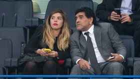 Dalma Maradona y su padre