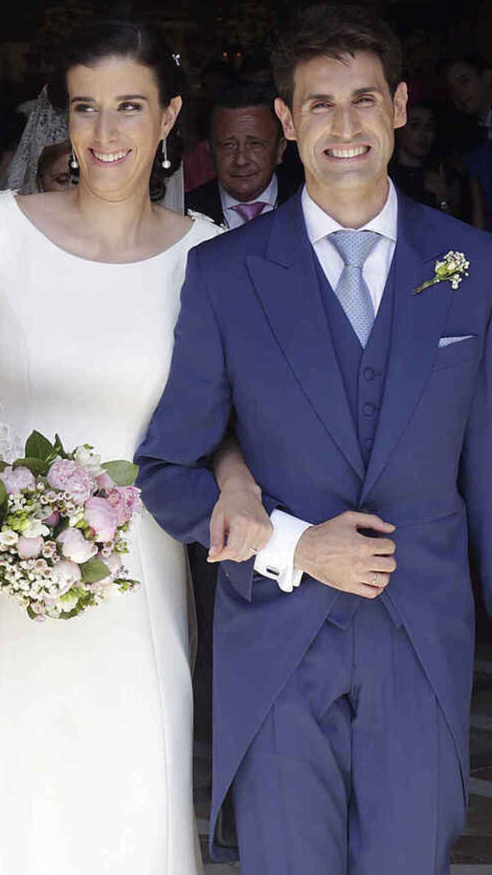 Blanca y Elu Moreno el día de su boda en 2017.