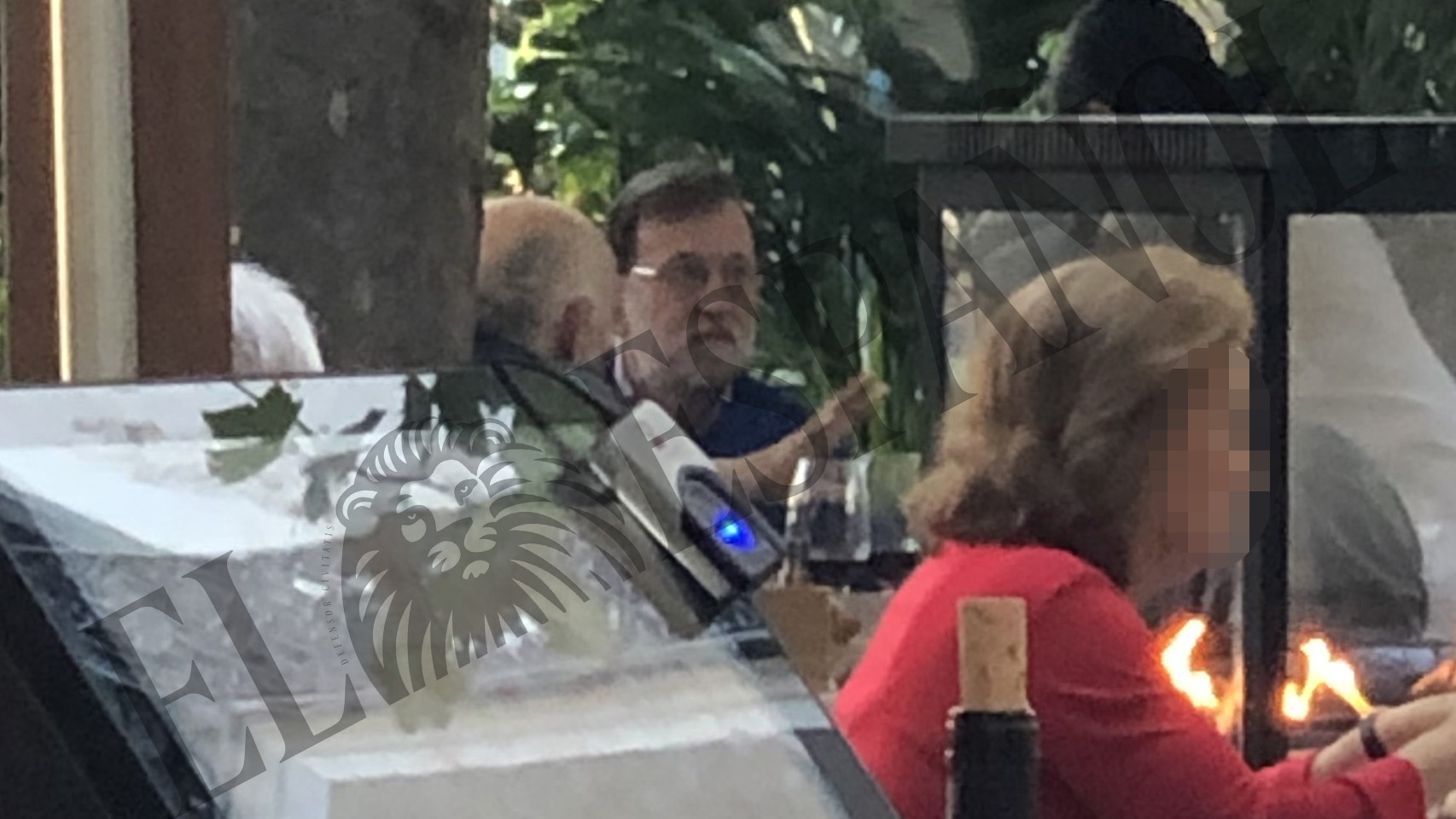 El expresidente del Gobierno Mariano Rajoy en el restaurante Aarde.