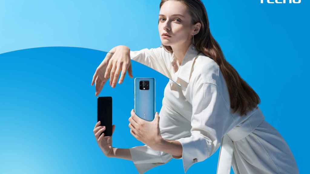 Anuncio de uno de los smartphones de Tecno, marca de Transsion