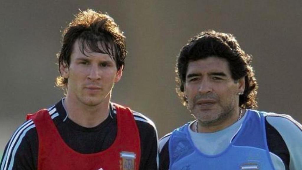 Este Fue El único Partido De Fútbol Que Maradona Jugó Junto A Messi