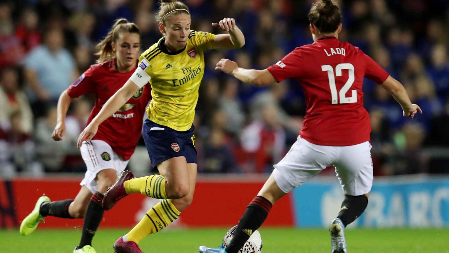 Imagen del último Arsenal - Manchester United Femenino de la FA Women's Super League