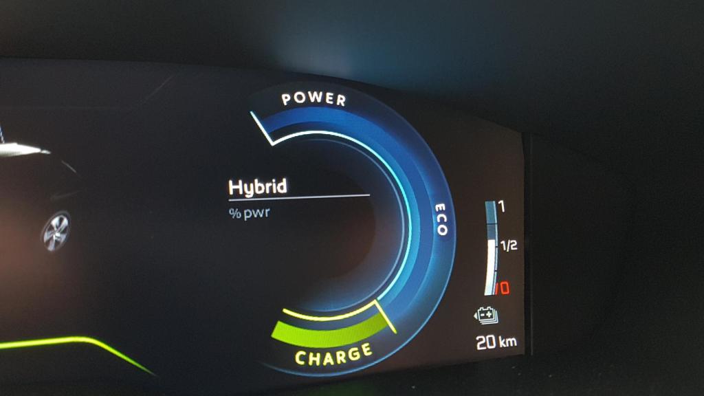 Imagen del cuadro donde se muestra la autonomía en eléctrico.