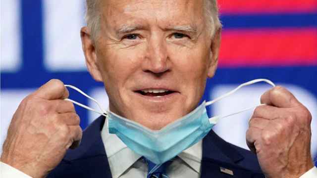 Joe Biden, en una de sus últimas comparecencias públicas antes de conocerse los resultados electorales.
