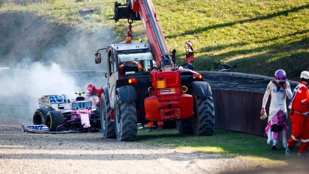 Stroll tras un accidente esta temporada