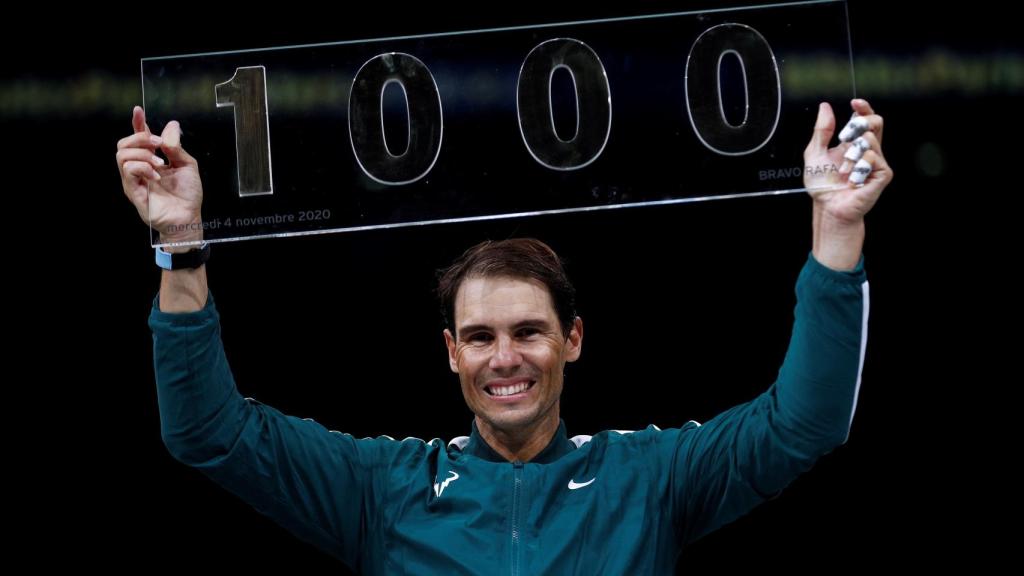 Nadal, tras ganar a Feliciano en la segunda ronda de París.