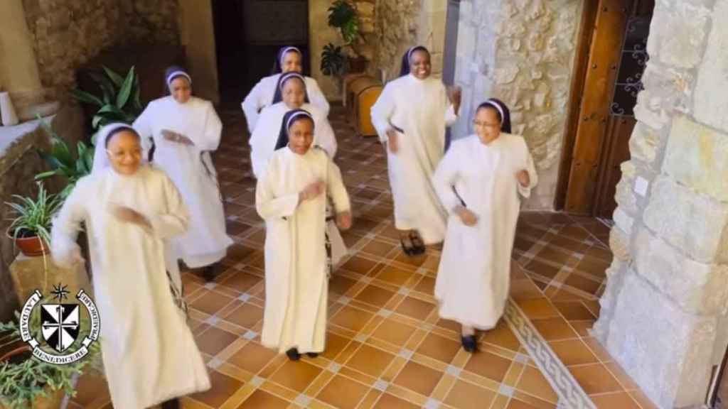 Captura del vídeo de las monjas de Trujillo que se ha hecho viral.