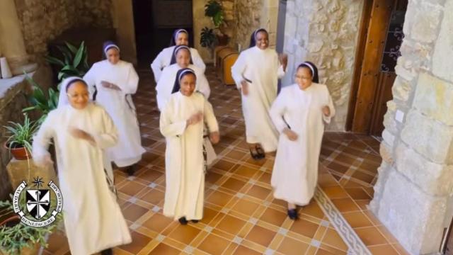 Captura del vídeo de las monjas de Trujillo que se ha hecho viral.