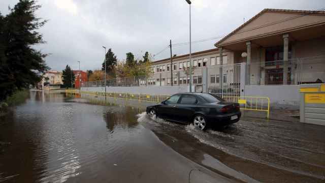 Inundaciones en Denia tras la tormenta. EFE/ Natxo Francés