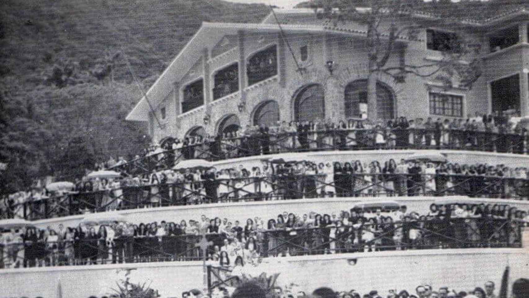 Inauguración del Centro Vasco de Caracas, con el 'lehendakari' Aguirre presidiendo el acto en el caserío de El Paraíso.