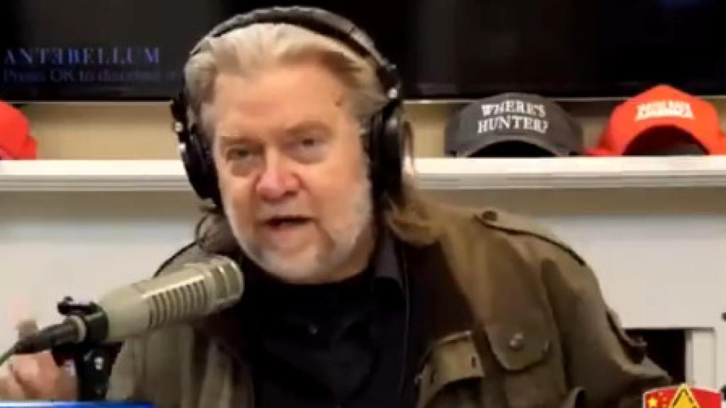 Steve Bannon durante el programa.