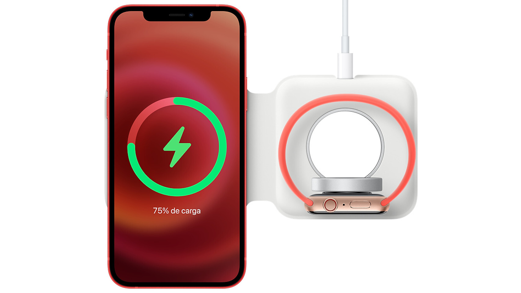 El nuevo cargador doble MagSafe puede cargar el iPhone y el Apple Watch