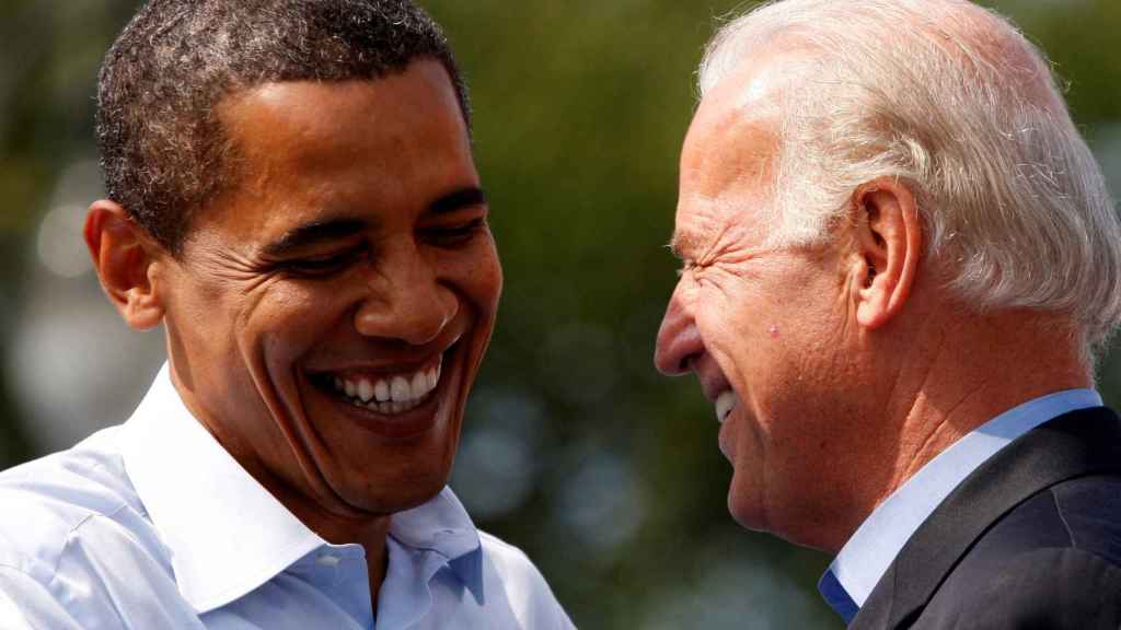 Joe Biden con Barack Obama en 2008.