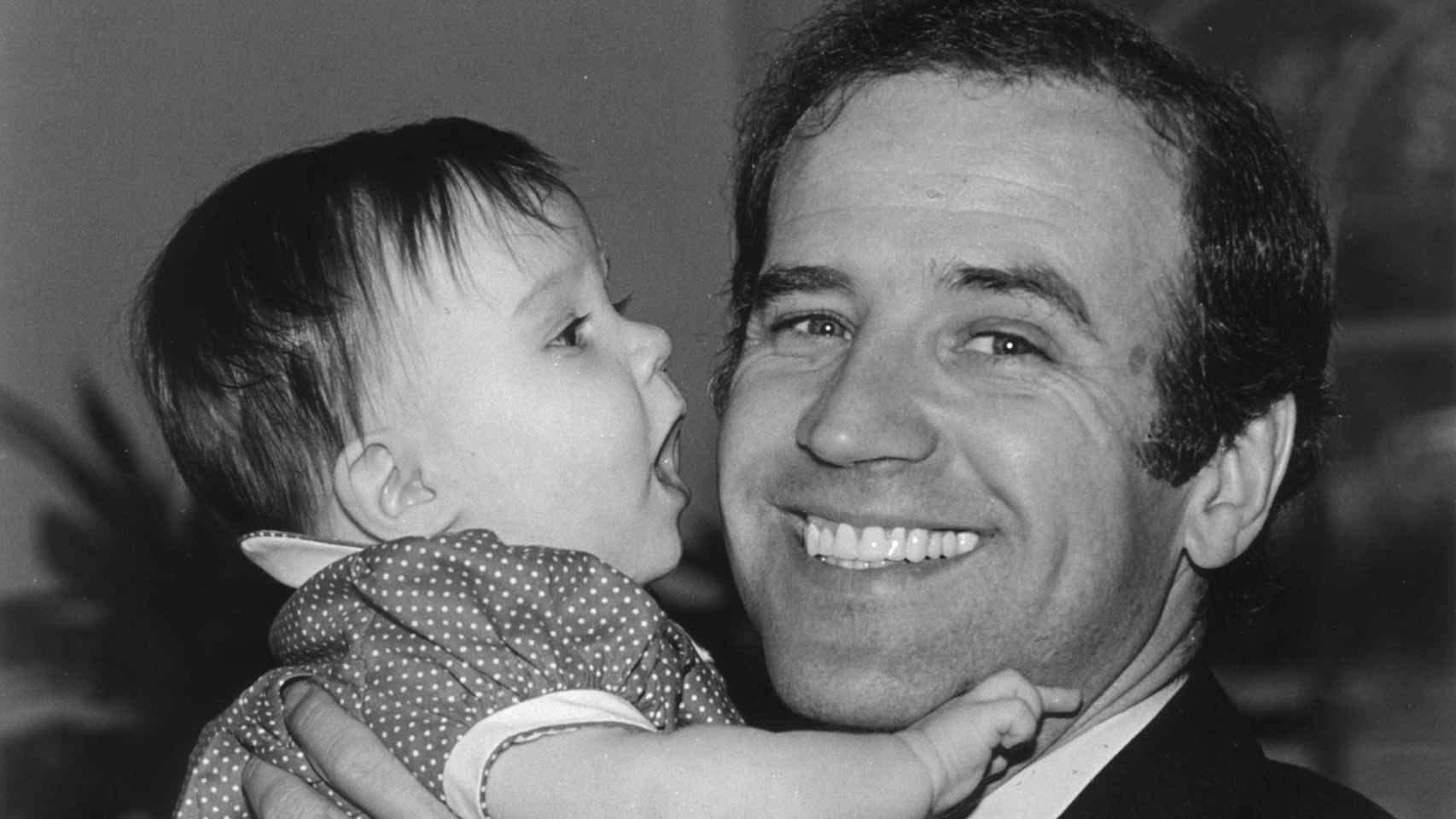 Joe Biden con Ashley, la hija fruto de su matrimonio con Jill.