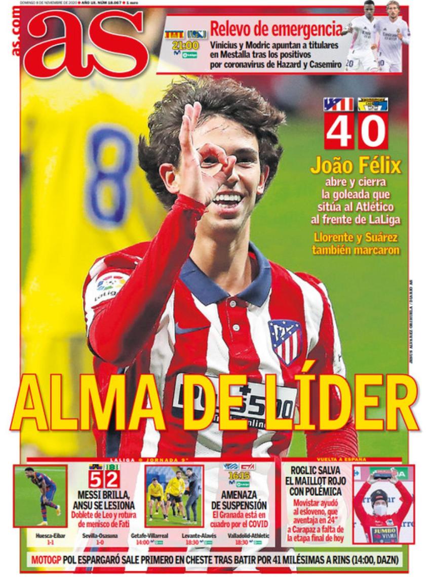 La Portada Del Diario As 08 11 2020