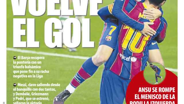 La portada del diario Mundo Deportivo (08/11/2020)