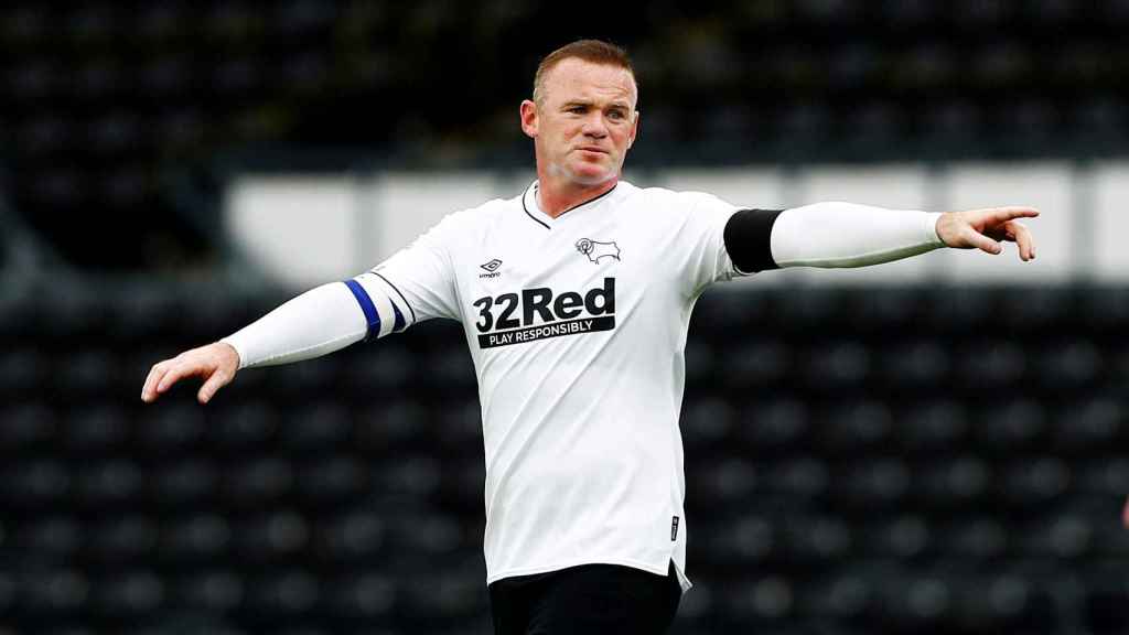 Wayne Rooney, con la camiseta del Derby County