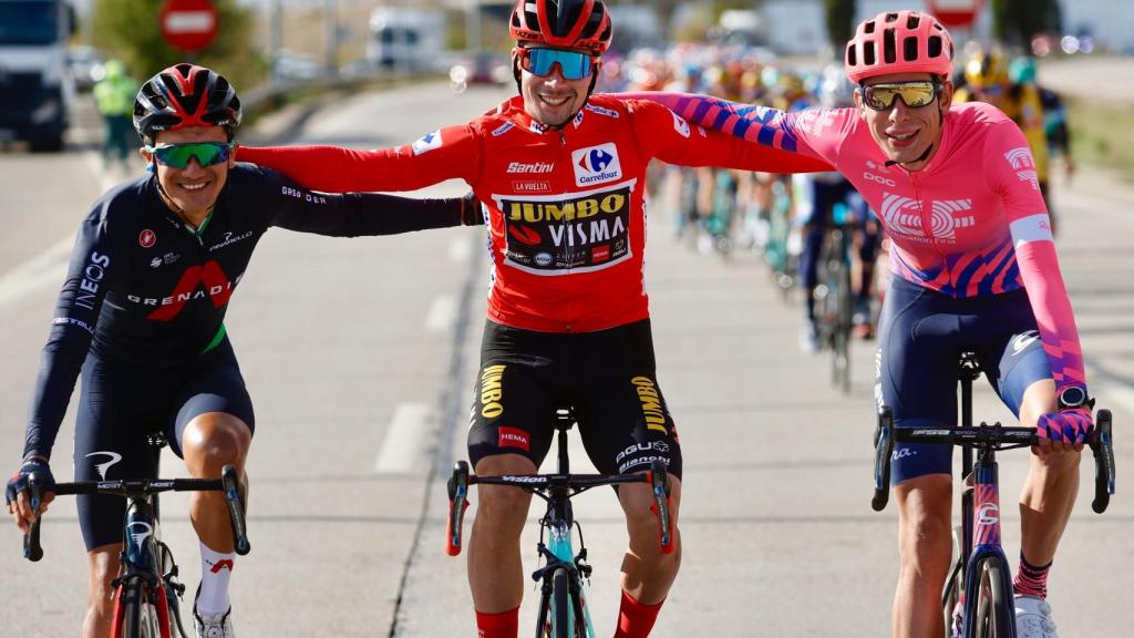 Roglic, Carapaz y Carthy, el podio de La Vuelta 2020