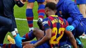 Ansu Fati, lesionado en el Barcelona - Betis de La Liga