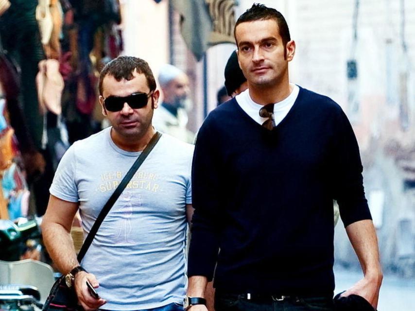 Jorge Javier Vázquez y su ex Paco en Marruecos en el año 2009.